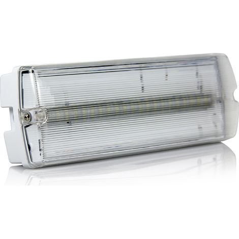 Éclairage de sécurité RS PRO IP65 à LED, luminosité 300 lm, autonomie 3h ( Prix pour 1 )
