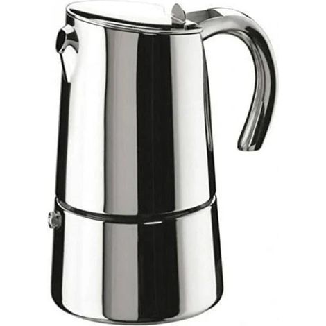 Pintinox Caffettiera Moka per induzione Bella 4 tazze in acciaio inox lucido