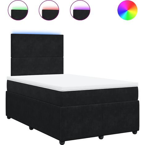 Maison Exclusive - Boxspringbett mit Matratze Schwarz 120x190 cm