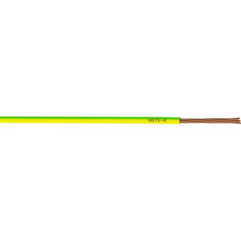 Fil Électrique 1.5 Mm² H07Vu, En Couronne De 25M Vert / Jaune (1/2)