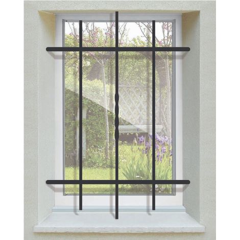 Grille de Defense Droite Torsadee pour Fenetre H= 75 cm x L= 60 cm (côte tableau)