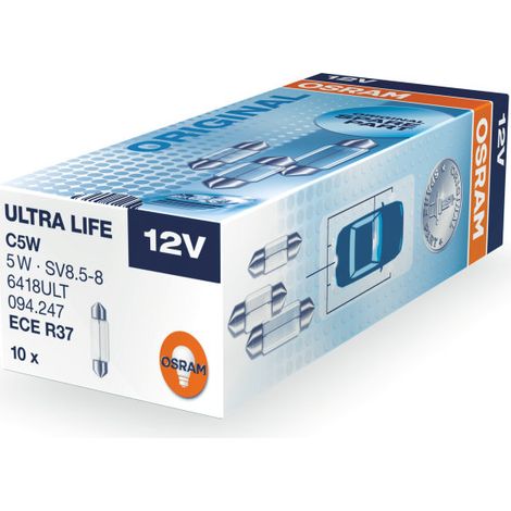 Ampoule Osram ULTRA LIFE C5W 5 EN 1 PIÈCE 6418 ULT (1/4)