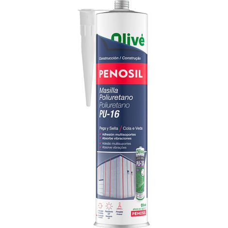 Cartouche de mastic polyuréthane blanc 300 ml. Scellant polyuréthane, scellant ciment, brique, céramique, métaux