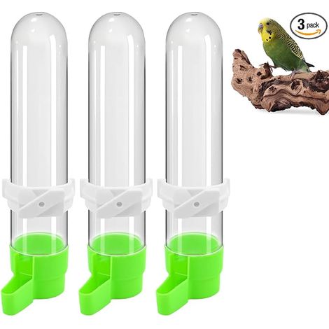 distributeurs automatiques de nourriture pour perruches, cages, mangeoires, cages, mangeoires, cages à oiseaux, transparentes, contenance : 120 ml, pour oiseaux d'ornement, perroquets (1/4)