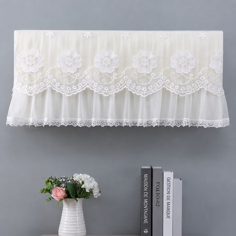 Housse de protection intégrale pour climatiseur mural motif Edelweiss blanc 94 cm 94 cm 1.5-2 réf 200 g – Livraison gratuite