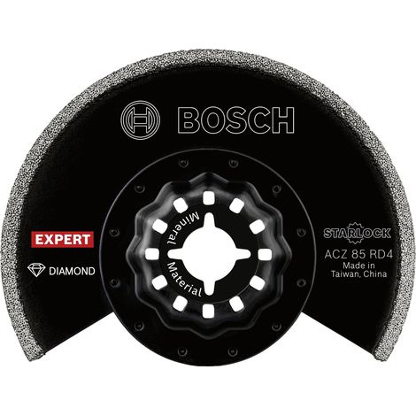 Bosch Expert ACZ 85 RD4 Segmentsägeblatt, Sägeblatt, Starlock-Aufnahme, rund 85 mm für Mörtel und abrasives Material und Ecken