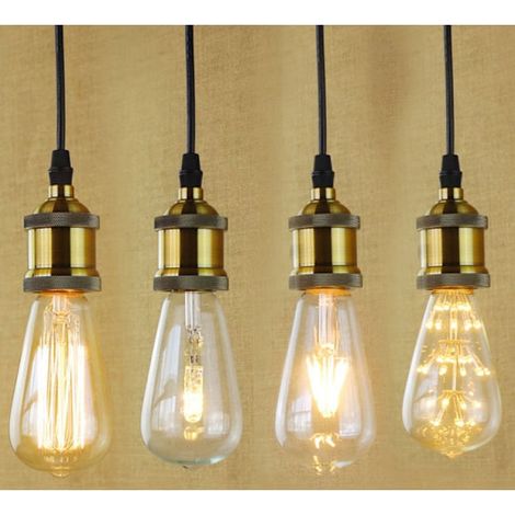 Lampada da finestra con cavo da 80 cm, potenza massima 60 W, confezione da 4 (1/3)