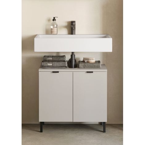 Meuble sous vasque moderne gris cachemire Ariana