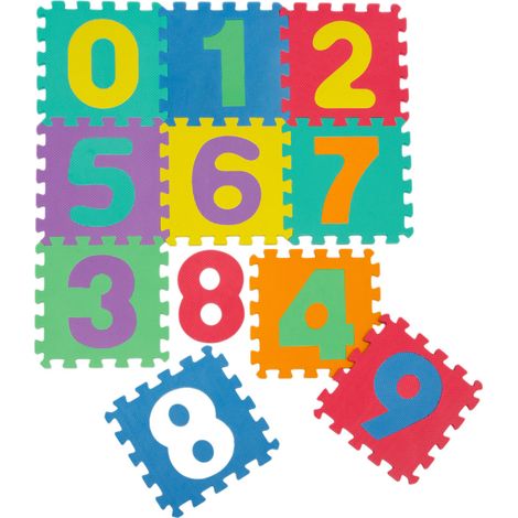 Tappeto Puzzle per Bambini Morbido Tappetino Gioco Neonati Numeri
