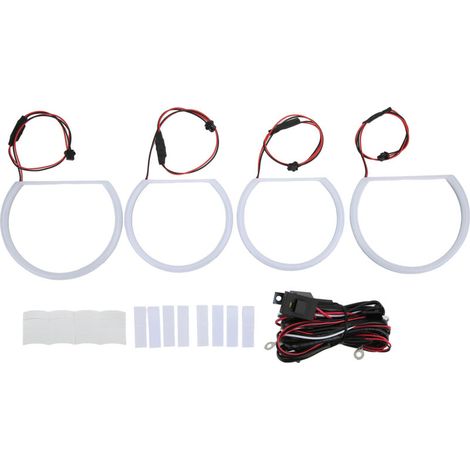 LED-Halo-Angel-Eyes-Ringe, weißes Licht, Ersatz für BMW Serie 3 E90/E91/E46 (1/4)
