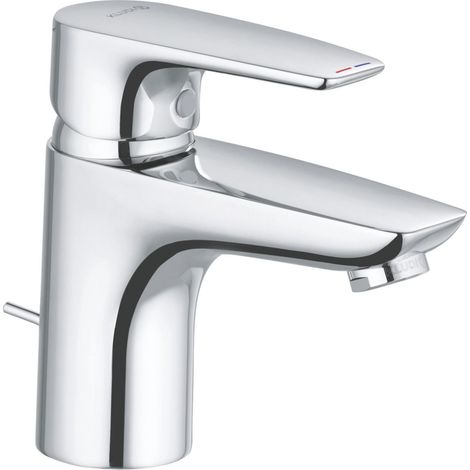 KLUDI PU & SOLID Grifo de lavabo-EHM 75 con desagüe metálico cromo, 343820575 (1/3)