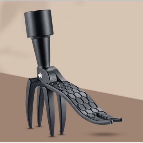 Désherbeur Extracteur de mauvaises herbes avec pédale à 4 griffes et pieds en acier inoxydable, désherbant télescopique pour jardin-Ywey (1/2)
