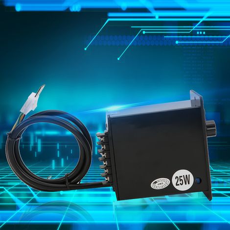 Régulateur de vitesse de moteur BERM avec potentiomètre à bouton fileté, interface 3,96 V, 220 V CA, 50/60 Hz, 25 W (1/5)