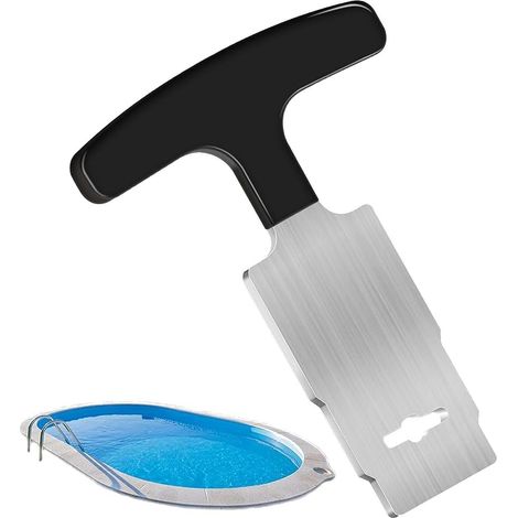 Clé à douille métallique pour retirer le bouchon, poignée pour ouvrir les anneaux d'entrée de piscine, outil pour retirer les supports de bouchons, buse de refoulement de piscine, clé (1/5)