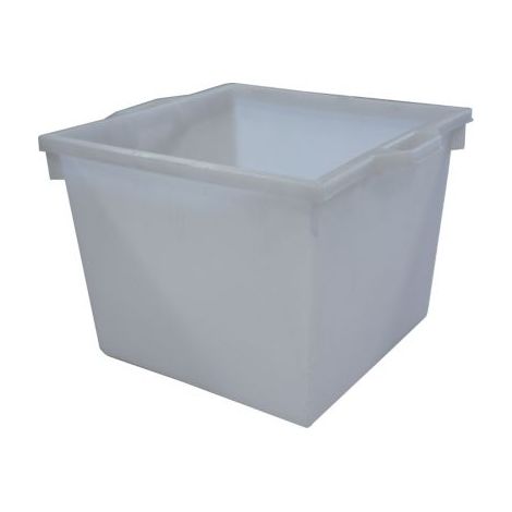 Kunststoffbehälter eck.60l PE natur L480xB480xH370mm konische Form GRAF