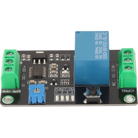 Module relais temporisé avec délai de coupure, fermeture différée, verrouillage automatique et interrupteur à retard pour commande industrielle DC5V (1/5)