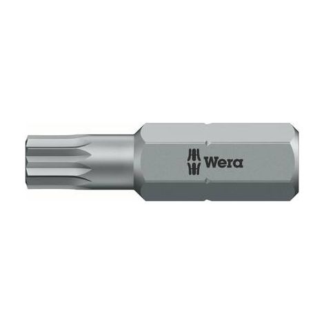 Wera 860/1 XZN M10 x 25 Inserto a Profilo dentato M10 Acciaio per utensili extra duro, legato C 6.3 1 pz.