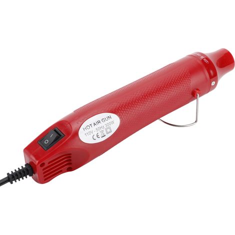 Pistolet à air chaud électrique 110V pour bricolage, embossage, rétraction thermique, séchage, outil rouge DIY, étau de précision (1/5)