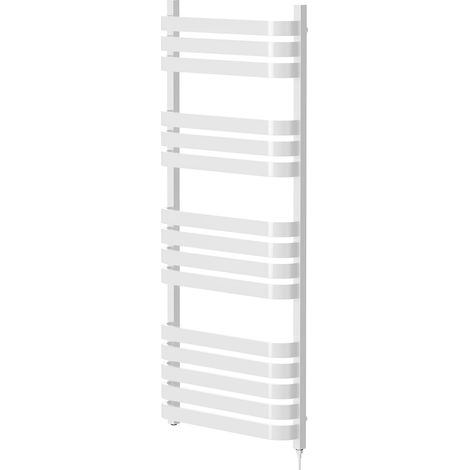 Vasco White 1200mm x 500mm Electric Heated Towel Rail (1/5)
