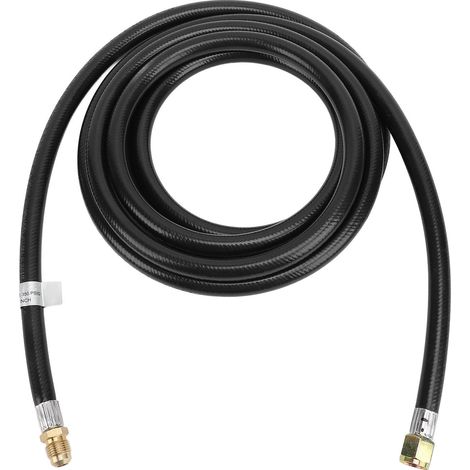 Tuyau d'extension en caoutchouc de 12 pieds, raccord évasé femelle de 3/8 pouces X mâle pour gril à gaz, camping-car, cuisinière à dinde, chauffage (1/5)