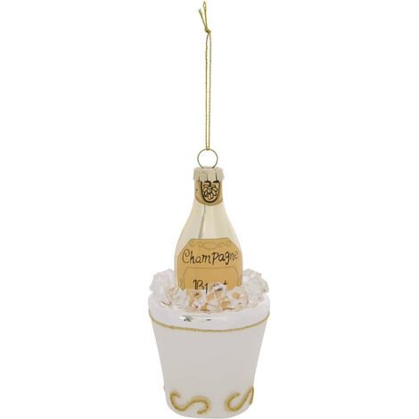 Decorazione da appendere in forma di abete con funghi in vetro, 12 cm - Feeric lights & christmas (1/2)