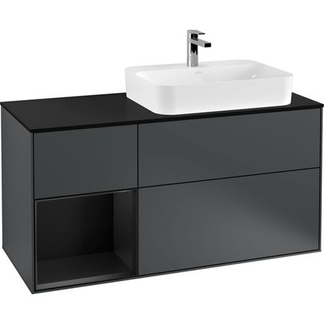 Villeroy & Boch F392PDHG meuble sous-lavabo Finion F39 (1/2)
