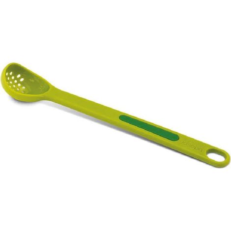 2 en 1 pièces Cuillère et Fourchette à olive, avec Drainage pour Olives, Cornichons, Oignons, Câpres, Parfait pour apéritif, Vert (1/2)