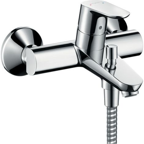 Hansgrohe – Mitigeur bain/douche monocommande mural chromé – Cartouche céramique 2 vitesses – Débit 22 l/min sous 3 bars – Entraxe 150 mm ± 12 mm