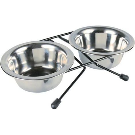 Set gamelles, en acier inoxydable/métal 2 × 0,2 L/ø 11 cm/24 × 6 × 14 cm - Set gamelles, en acier inoxydable/métal 2 × 0,2 L/ø 11 cm/24 × 6 × 14 cm (1/3)