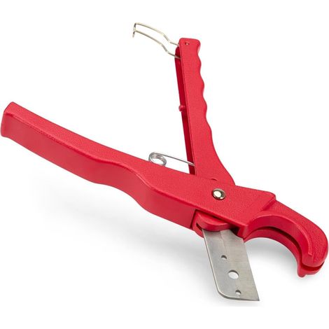 Tagliatubi in plastica da 6 a 32 mm, adatto per PVC e PPR, tagliatubi per impianti idraulici, utensile multiuso per il taglio di tubi in plastica, corpo in metallo, lama in acciaio. (1/4)