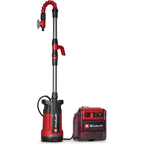 Einhell Pompe d’évacuation 2en1 sans fil GE-PP 36 RB-A Li-Solo PXC (36 V, pression 3 bar, débit 4500 L/h, avec col de cygne) Livré sans Batterie ni Chargeur (1/4)