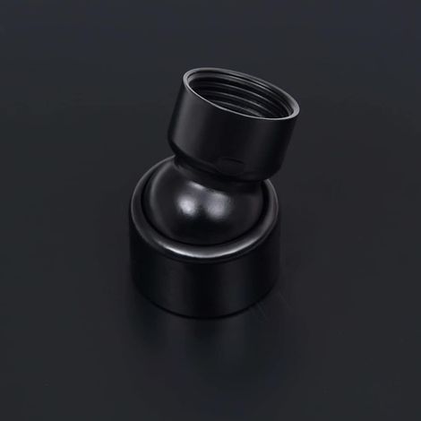 Testa Doccia a Pioggia Acciaio Inox 40x30 cm Rettangolare Nera vidaXL