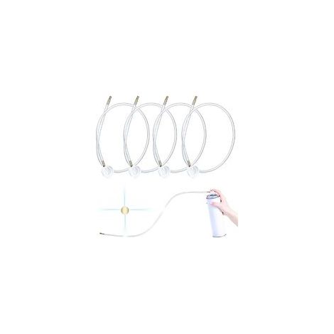 Lot de 5 tuyaux d'extension de buse à 360 degrés pour bombes aérosols, pistolets de peinture et accessoires de réparation de carrosserie-