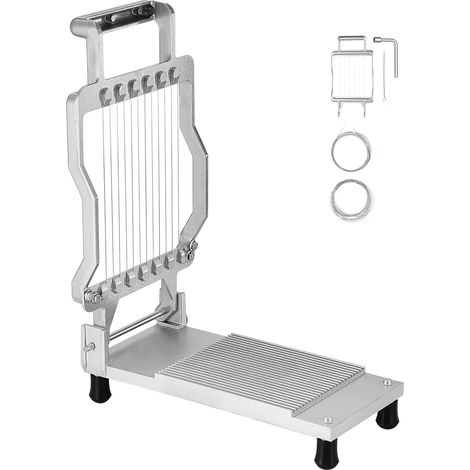 Mophorn Käseschneider, 0,39" und 0,78" Klinge, abnehmbarer Draht, Aluminiumlegierung, 316 Edelstahl, Küche, 0 Spannung, Käsehobel, Silber