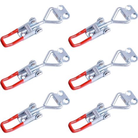 MINKUROW 6 Stück verstellbare Toggle Clamp Toggle Toggle Clamp 100kg / 220lbs Tragkraft für Türschrank Kleiderschrank Kisten (1/5)