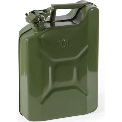 Tanica Benzina 10 Lt in Metallo per Trasporto Carburanti Omologata Norma UN