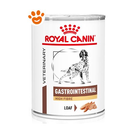 Royal Canin Dog Veterinary Diet Gastro Intestinal High Fibre  - Royal Canin Dog Veterinary Diet Gastro Intestinal High Fibre - Lattina Da 410 Gr
