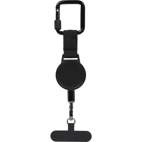 Sangle Téléphone Portable Antivol, Cordon Antichute Rétractable avec Porte-Cartes et Mousqueton, Harnais de Sécurité Universel Anti-Perte pour Téléphone Portable (1/5)