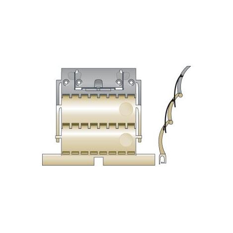 SOMFY 9012485 - Attache rigide Clicksur 2 maillons lame 8mm pour volet roulant - Pour tube ZF