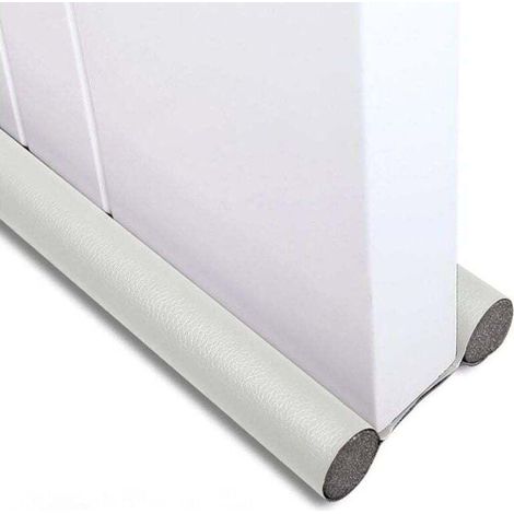 Pare-brise de bas de porte, XU, Insonorisé, Coupe-vent, Anti-poussière, Anti-lumière, Anti-insectes, 93 cm (blanc) --Crezuo