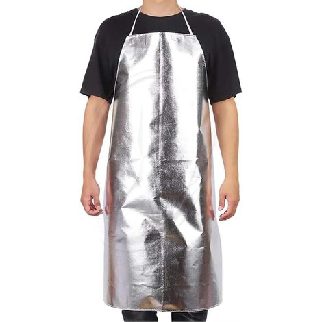 Tablier d'outil de barbecue résistant au feu à haute température, épaississement hommes dames résistant à haute température 1000 °, tablier imperméable à l'eau, adapté à la cuisson, propre (1/5)