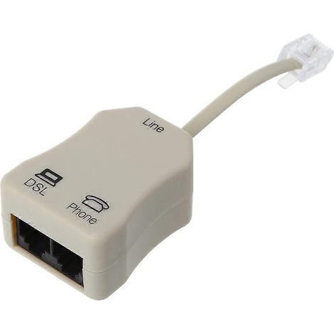 Tragbares ADSL-Modem mit Telefon- und Faxfunktion, Inline-Splitter und Filter (Netzwerk, 1 Stück)