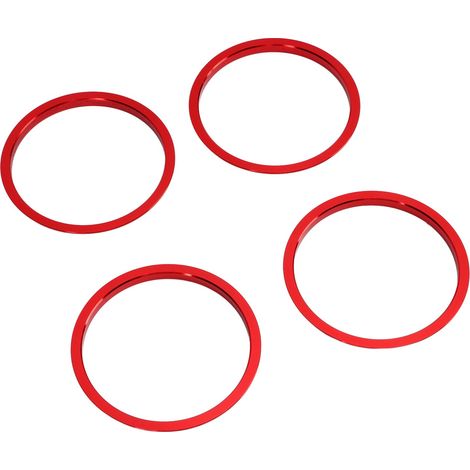 4x bagues déco rouges pour sortie de ventilation clim en alliage d'aluminium pour Mazda MX-5 2009-2015 (1/5)