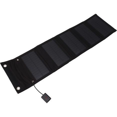 Chargeur solaire pliable 20 W, sortie USB 5 V, étanche IP65, panneau solaire portable, batterie externe pour activités de plein air (1/5)