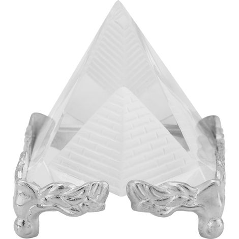 Eosnow Quarzpyramide, transparentes Pyramidenschnitzen, ausgezeichnete Poliertechnik Kristall für Bürohaus (1/5)