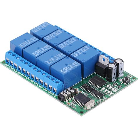 DC 12V 8-Kanal DTMF-Relais-Telefon-Sprachdecoder-Fernbedienungsschaltermodul (1/5)