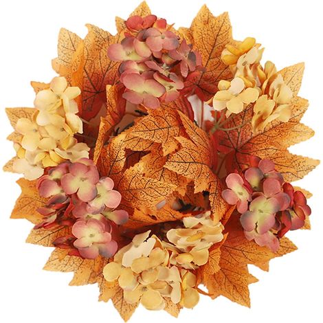 Candle Ring - 25 Cm - Pour Bougies Pilier - Décoration Automne Halloween Thanksgiving - Intérieur Extérieur - 1 Pièce (1/5)