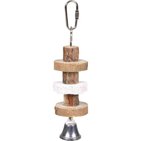 Trixie Jouet oiseau en bois avec pierre volcanique 16 cm (1/3)