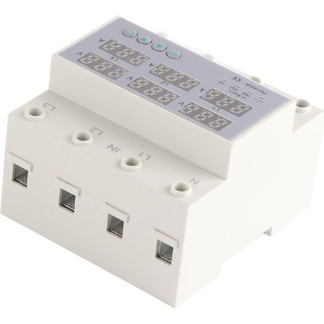 CHSG-40 Dreiphasen-DIN-Schienen-Voltmeter/Amperemeter, einstellbarer Über- und Unterspannungsschutz, 390–500 V AC, 40 A (1/5)