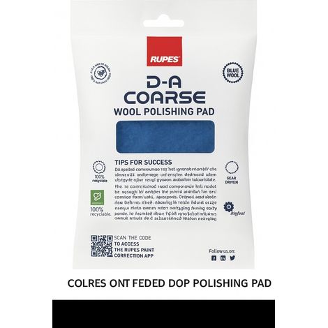 Tampon de polissage - Microfibre - 75mm diamètre - D-A Coarse - Rupes